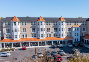 Aerial view of Regan property