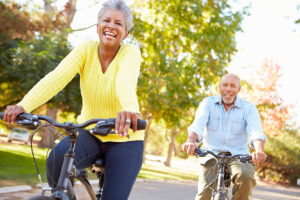 Horizons at Fishkill couple biking