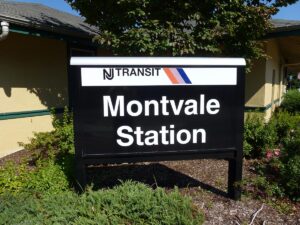 Montvale Commons station sign
