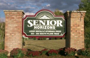 Senior Horizons at Newburgh sign