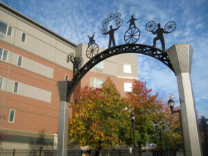 Tagliareni Plaza archway